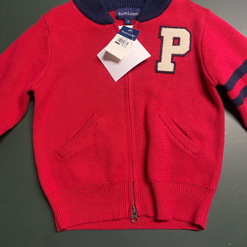 New with Tags Ralph Lauren Zippered Cardigan